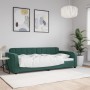 Sofá cama terciopelo verde oscuro 90x200 cm de vidaXL, Camas y somieres - Ref: Foro24-354060, Precio: 212,50 €, Descuento: %