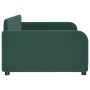 Sofá cama terciopelo verde oscuro 90x200 cm de vidaXL, Camas y somieres - Ref: Foro24-354060, Precio: 212,50 €, Descuento: %
