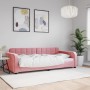 Sofá cama terciopelo rosa 90x200 cm de vidaXL, Camas y somieres - Ref: Foro24-354061, Precio: 267,87 €, Descuento: %