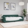 Sofá cama terciopelo verde oscuro 80x200 cm de vidaXL, Camas y somieres - Ref: Foro24-354053, Precio: 189,17 €, Descuento: %