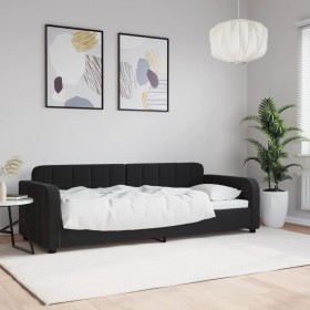 Sofá cama terciopelo negro 80x200 cm de vidaXL, Camas y somieres - Ref: Foro24-354055, Precio: 186,40 €, Descuento: %