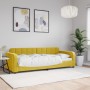 Sofá cama terciopelo amarillo 80x200 cm de vidaXL, Camas y somieres - Ref: Foro24-354056, Precio: 180,80 €, Descuento: %