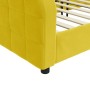 Sofá cama terciopelo amarillo 80x200 cm de vidaXL, Camas y somieres - Ref: Foro24-354056, Precio: 180,80 €, Descuento: %