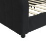 Sofá cama terciopelo negro 90x200 cm de vidaXL, Camas y somieres - Ref: Foro24-354062, Precio: 190,44 €, Descuento: %