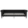 Sofá cama cuero sintético negro 90x190 cm de vidaXL, Camas y somieres - Ref: Foro24-354234, Precio: 210,33 €, Descuento: %