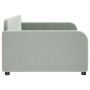 Sofá cama terciopelo gris claro 100x200 cm de vidaXL, Camas y somieres - Ref: Foro24-354065, Precio: 253,91 €, Descuento: %