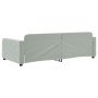 Sofá cama terciopelo gris claro 100x200 cm de vidaXL, Camas y somieres - Ref: Foro24-354065, Precio: 253,91 €, Descuento: %