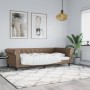 Sofá cama cuero sintético color capuchino 100x200 cm de vidaXL, Camas y somieres - Ref: Foro24-354233, Precio: 245,62 €, Desc...