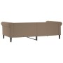 Sofá cama cuero sintético color capuchino 100x200 cm de vidaXL, Camas y somieres - Ref: Foro24-354233, Precio: 245,62 €, Desc...