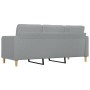 Sofá de 3 plazas de tela gris claro 180 cm de vidaXL, Sofás - Ref: Foro24-359099, Precio: 259,35 €, Descuento: %