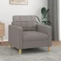 Sillón de tela gris taupé 60 cm de vidaXL, Sofás - Ref: Foro24-359082, Precio: 154,50 €, Descuento: %