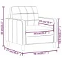 Sillón de tela gris taupé 60 cm de vidaXL, Sofás - Ref: Foro24-359082, Precio: 154,50 €, Descuento: %