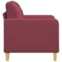 Sillón de tela rojo tinto 60 cm de vidaXL, Sofás - Ref: Foro24-359081, Precio: 138,80 €, Descuento: %