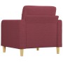 Sillón de tela rojo tinto 60 cm de vidaXL, Sofás - Ref: Foro24-359081, Precio: 140,66 €, Descuento: %
