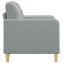Sillón de tela gris claro 60 cm de vidaXL, Sofás - Ref: Foro24-359075, Precio: 138,94 €, Descuento: %