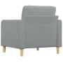 Sillón de tela gris claro 60 cm de vidaXL, Sofás - Ref: Foro24-359075, Precio: 138,94 €, Descuento: %