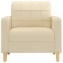 Sillón de tela color crema 60 cm de vidaXL, Sofás - Ref: Foro24-359077, Precio: 138,80 €, Descuento: %