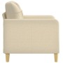 Sillón de tela color crema 60 cm de vidaXL, Sofás - Ref: Foro24-359077, Precio: 140,66 €, Descuento: %