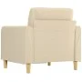 Sillón de tela color crema 60 cm de vidaXL, Sofás - Ref: Foro24-359077, Precio: 138,80 €, Descuento: %