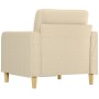Sillón de tela color crema 60 cm de vidaXL, Sofás - Ref: Foro24-359077, Precio: 140,66 €, Descuento: %