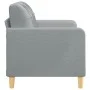 Sofá de 2 plazas de tela gris claro 120 cm de vidaXL, Sofás - Ref: Foro24-359083, Precio: 188,35 €, Descuento: %