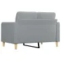Sofá de 2 plazas de tela gris claro 120 cm de vidaXL, Sofás - Ref: Foro24-359083, Precio: 188,35 €, Descuento: %