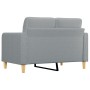 Sofá de 2 plazas de tela gris claro 120 cm de vidaXL, Sofás - Ref: Foro24-359083, Precio: 201,11 €, Descuento: %