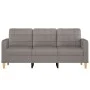 Sofá de 3 plazas de tela gris taupe 180 cm de vidaXL, Sofás - Ref: Foro24-359106, Precio: 257,69 €, Descuento: %