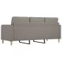 Sofá de 3 plazas de tela gris taupe 180 cm de vidaXL, Sofás - Ref: Foro24-359106, Precio: 257,69 €, Descuento: %