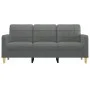 Sofá de 3 plazas de tela gris oscuro 180 cm de vidaXL, Sofás - Ref: Foro24-359100, Precio: 303,89 €, Descuento: %