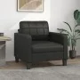 Sillón cuero sintético negro 60 cm de vidaXL, Sofás - Ref: Foro24-359107, Precio: 154,64 €, Descuento: %