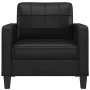 Sillón cuero sintético negro 60 cm de vidaXL, Sofás - Ref: Foro24-359107, Precio: 154,64 €, Descuento: %