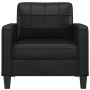 Sillón cuero sintético negro 60 cm de vidaXL, Sofás - Ref: Foro24-359107, Precio: 166,83 €, Descuento: %