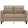 Sofá de 2 plazas de cuero sintético color capuchino 120 cm de vidaXL, Sofás - Ref: Foro24-359116, Precio: 182,76 €, Descuento: %