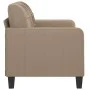 Sofá de 2 plazas de cuero sintético color capuchino 120 cm de vidaXL, Sofás - Ref: Foro24-359116, Precio: 182,76 €, Descuento: %