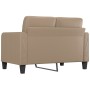 Sofá de 2 plazas de cuero sintético color capuchino 120 cm de vidaXL, Sofás - Ref: Foro24-359116, Precio: 186,72 €, Descuento: %