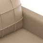 Sofá de 2 plazas de cuero sintético color capuchino 120 cm de vidaXL, Sofás - Ref: Foro24-359116, Precio: 182,76 €, Descuento: %