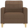 Sillón de tela marrón 60 cm de vidaXL, Sofás - Ref: Foro24-359078, Precio: 140,80 €, Descuento: %