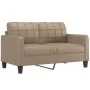 2-seater synthetic leather sofa in cappuccino color, 140 cm. by vidaXL, Sofas - Ref: Foro24-359121, Price: 203,81 €, Discount: %