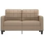 Sofá de 2 plazas de cuero sintético color capuchino 140 cm de vidaXL, Sofás - Ref: Foro24-359121, Precio: 203,81 €, Descuento: %