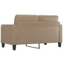 2-seater synthetic leather sofa in cappuccino color, 140 cm. by vidaXL, Sofas - Ref: Foro24-359121, Price: 203,81 €, Discount: %