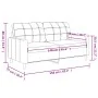 Sofá de 2 plazas de tela gris oscuro 140 cm de vidaXL, Sofás - Ref: Foro24-359092, Precio: 186,07 €, Descuento: %