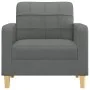 Sillón de tela gris oscuro 60 cm de vidaXL, Sofás - Ref: Foro24-359076, Precio: 138,52 €, Descuento: %