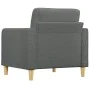 Sillón de tela gris oscuro 60 cm de vidaXL, Sofás - Ref: Foro24-359076, Precio: 138,52 €, Descuento: %