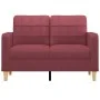 Red fabric 2-seater sofa 120 cm by vidaXL, Sofas - Ref: Foro24-359089, Price: 196,26 €, Discount: %
