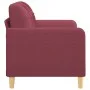 Sofá de 2 plazas de tela rojo tinto 120 cm de vidaXL, Sofás - Ref: Foro24-359089, Precio: 196,26 €, Descuento: %