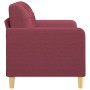Sofá de 2 plazas de tela rojo tinto 120 cm de vidaXL, Sofás - Ref: Foro24-359089, Precio: 199,71 €, Descuento: %