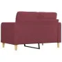 Sofá de 2 plazas de tela rojo tinto 120 cm de vidaXL, Sofás - Ref: Foro24-359089, Precio: 196,26 €, Descuento: %