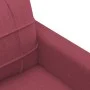 Sofá de 2 plazas de tela rojo tinto 120 cm de vidaXL, Sofás - Ref: Foro24-359089, Precio: 196,26 €, Descuento: %
