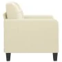 Cremefarbener Kunstledersessel 60 cm von vidaXL, Sofas - Ref: Foro24-359108, Preis: 139,59 €, Rabatt: %
